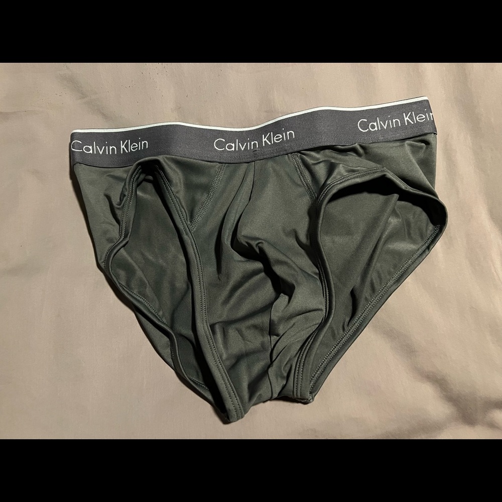 New Mens Calvin Klein Gray Brief Underwear